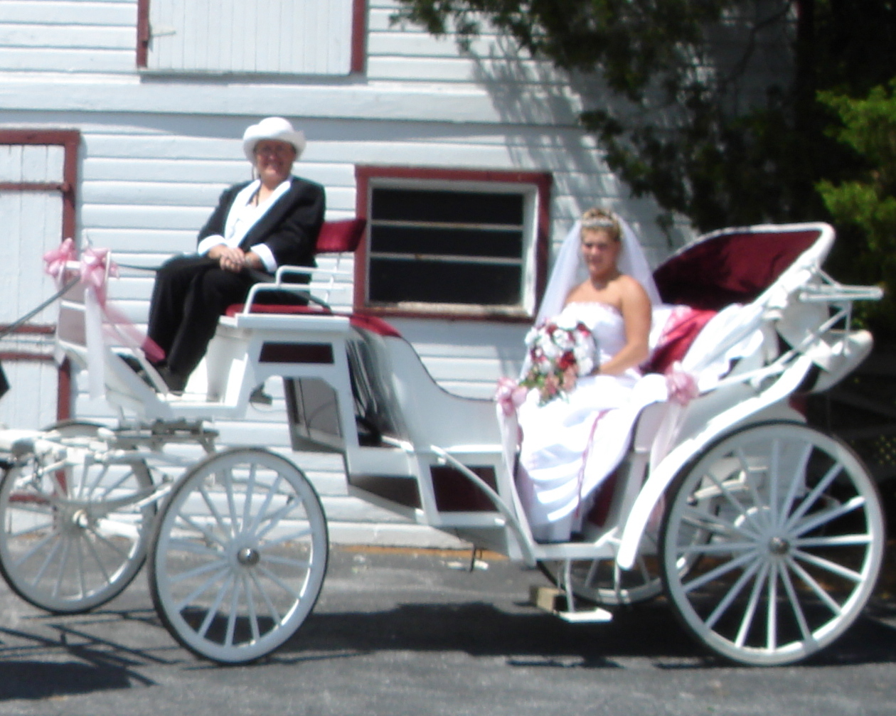 Benchfield Farms, White Wedding Vis a Vis